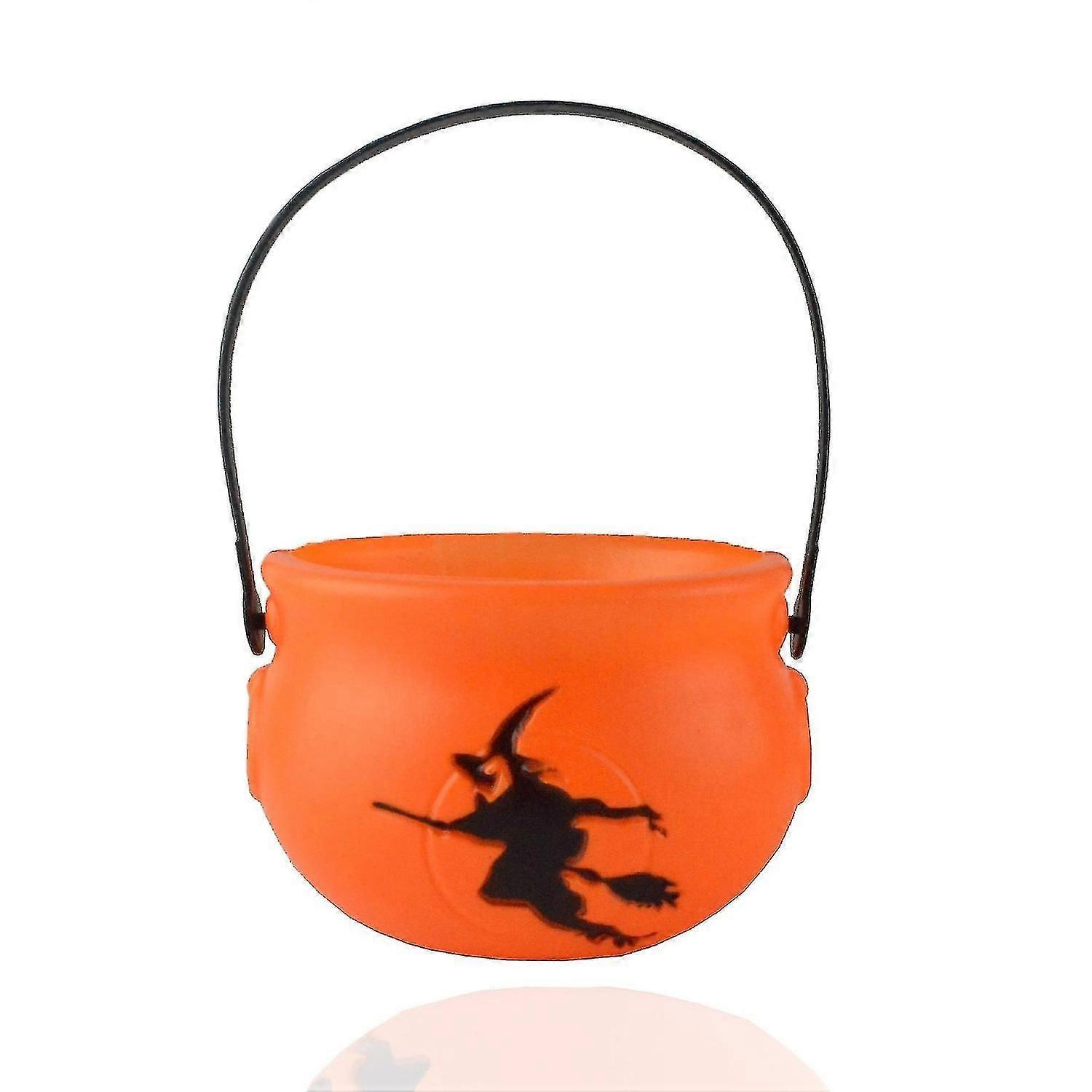 Pumpkin Candy Bucket. 1 Halloween Pumpkin Bucket, Candy Holder With Handle, Jack-o-lantern Jug For C