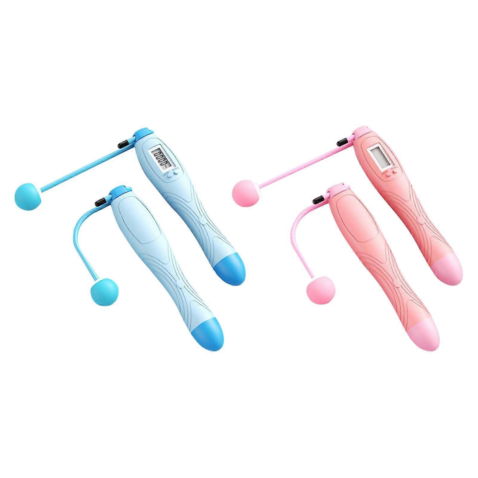 2 Pairs Weighted Jump Rope Electronic Dual Mode Calorie Consumption Exercise