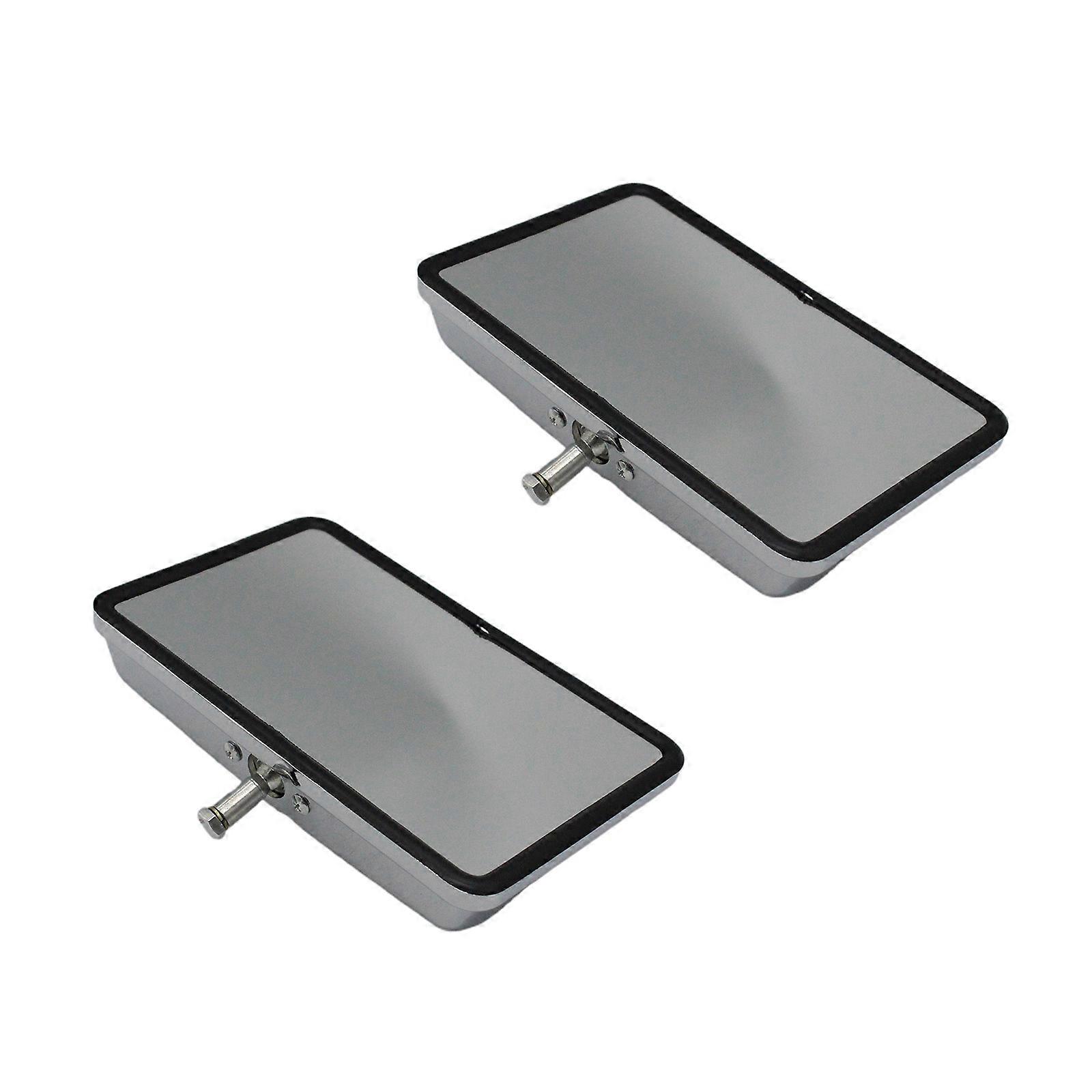 Chrome Car Rearview Mirror Replacement for Land Cruiser- 70 75 78 UTE Front Door Left & Right Rear-view Mirror 1 Pair Multicolor
