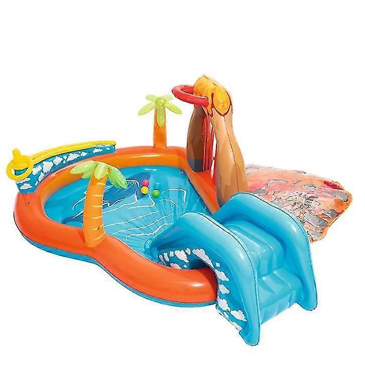Inflatable Swimming Pool Simulation Volcano Eruption Spray Water Pools