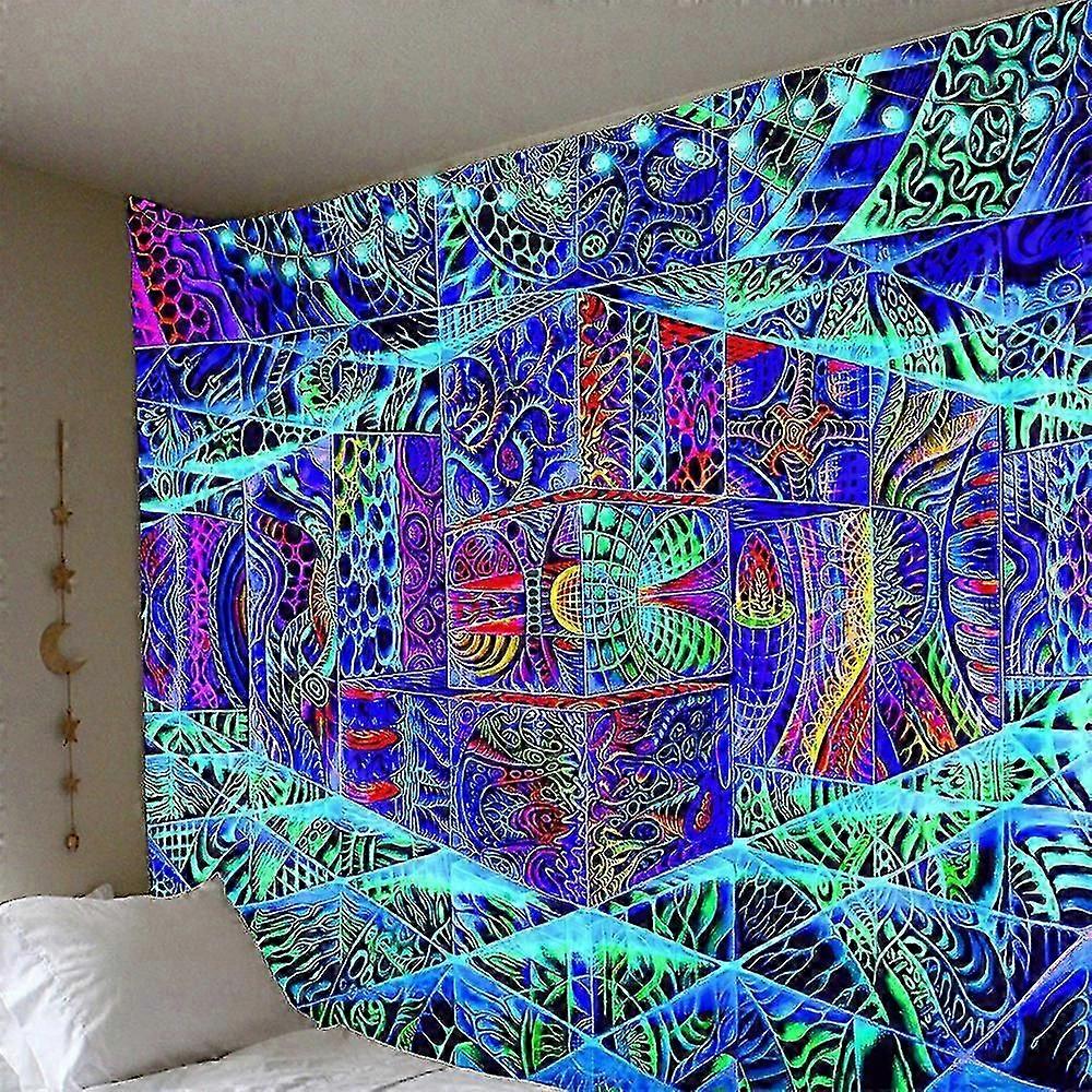 Psychedelic 3d Space Trippy Tapestry Wall Hanging Bedspread Home Room Decor