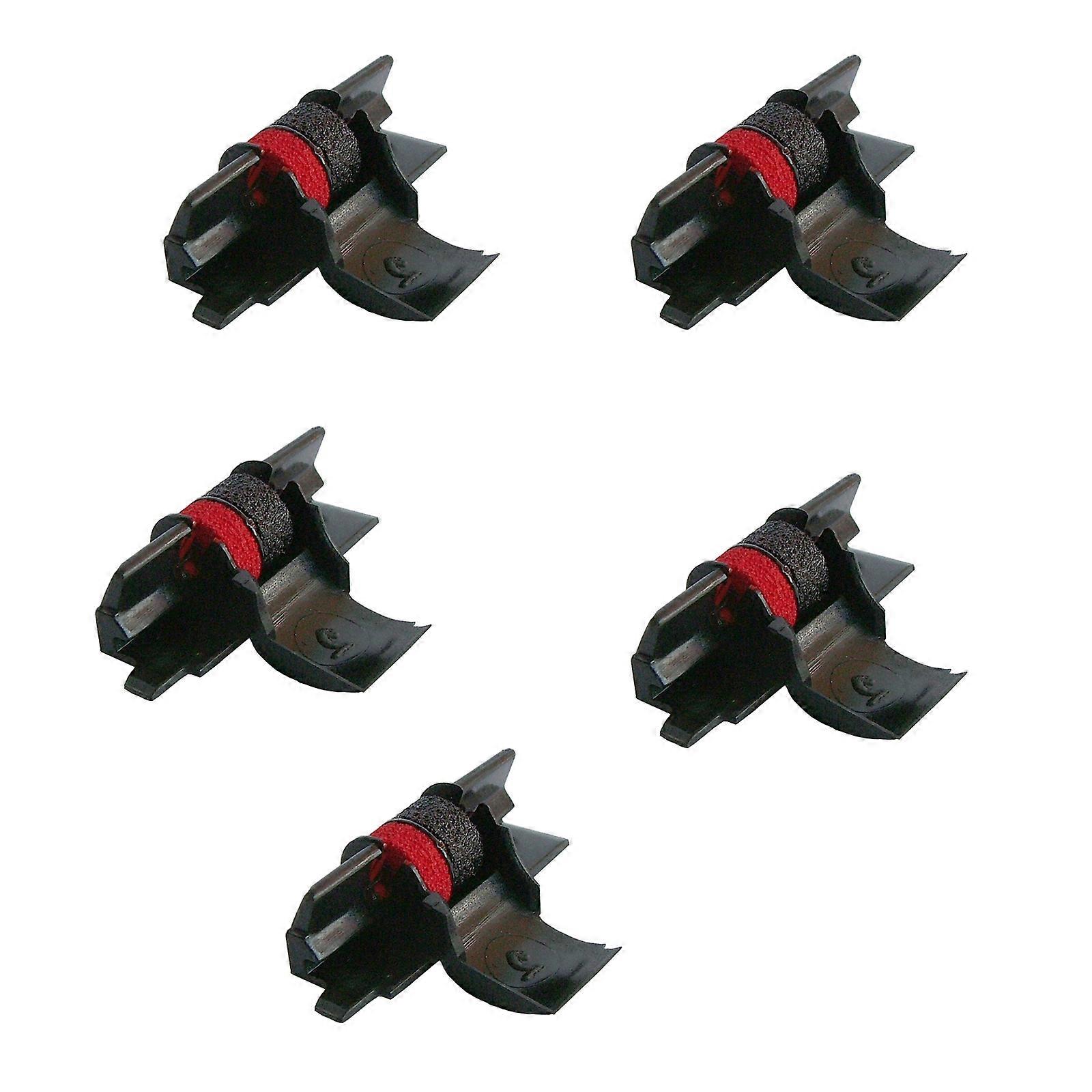 5 Pack Compatible Calculator Ribbon Replacement for Ink IR-40T Calculator Ink Roller for CASIO FR 2550 2500 HR100 HR150 Multicolor