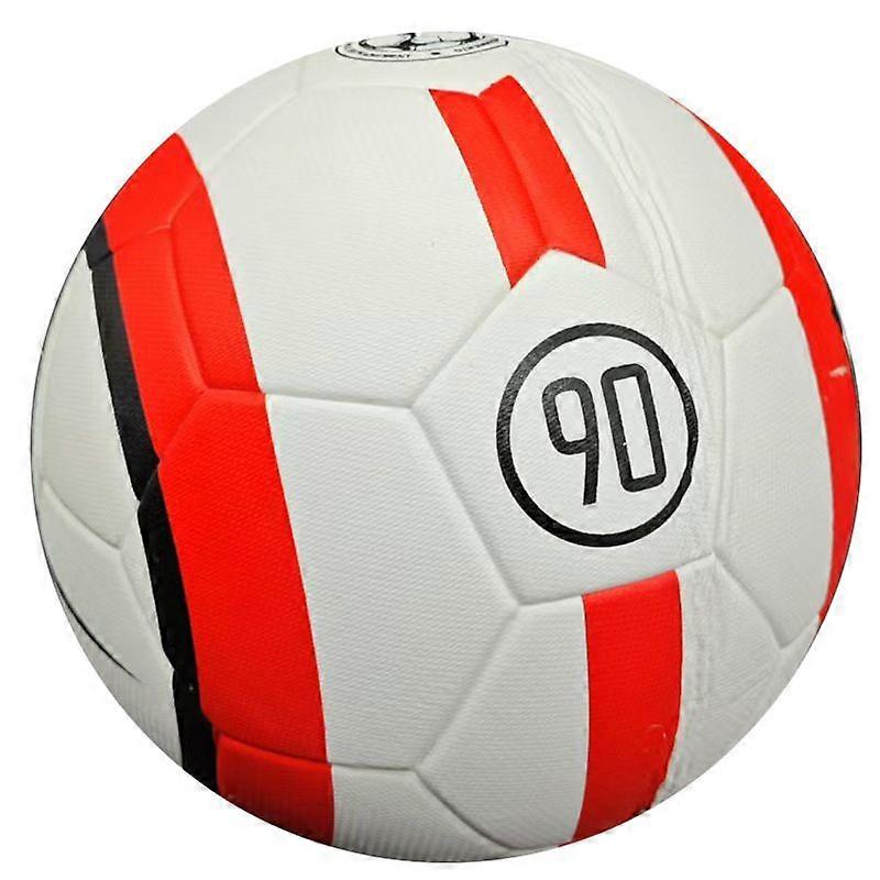 90 Series White and Red PU Football for Training and Matching