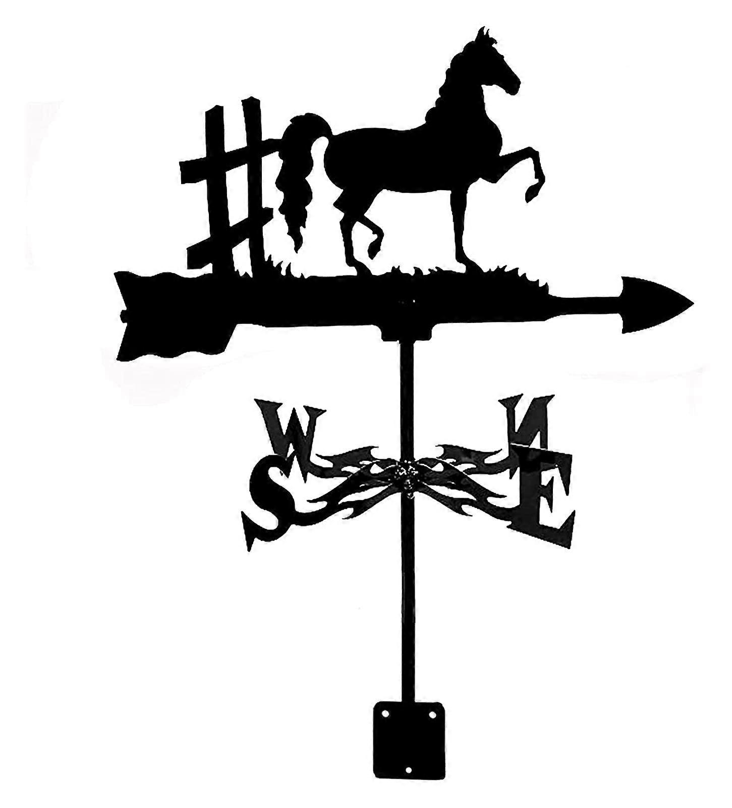 Outdoor stainless steel weather vane wind direction indicator for garden