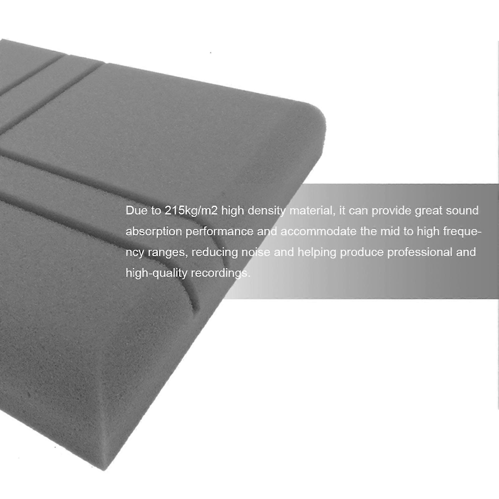 12Pcs 30x30x5cm High Density Soundproof Foam Panels Grey