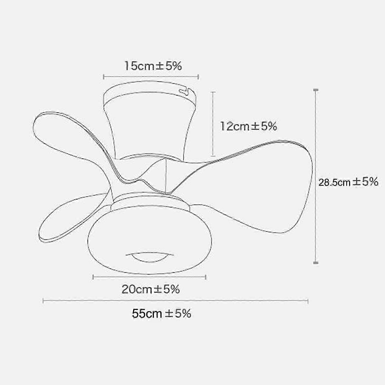 Fs0021 Ac220v Ceiling Fan With Lighting With Remote Control Positive Negative Rotation 3-color Light 6-speed Wind Led Lighting For Bedroom Living Roo