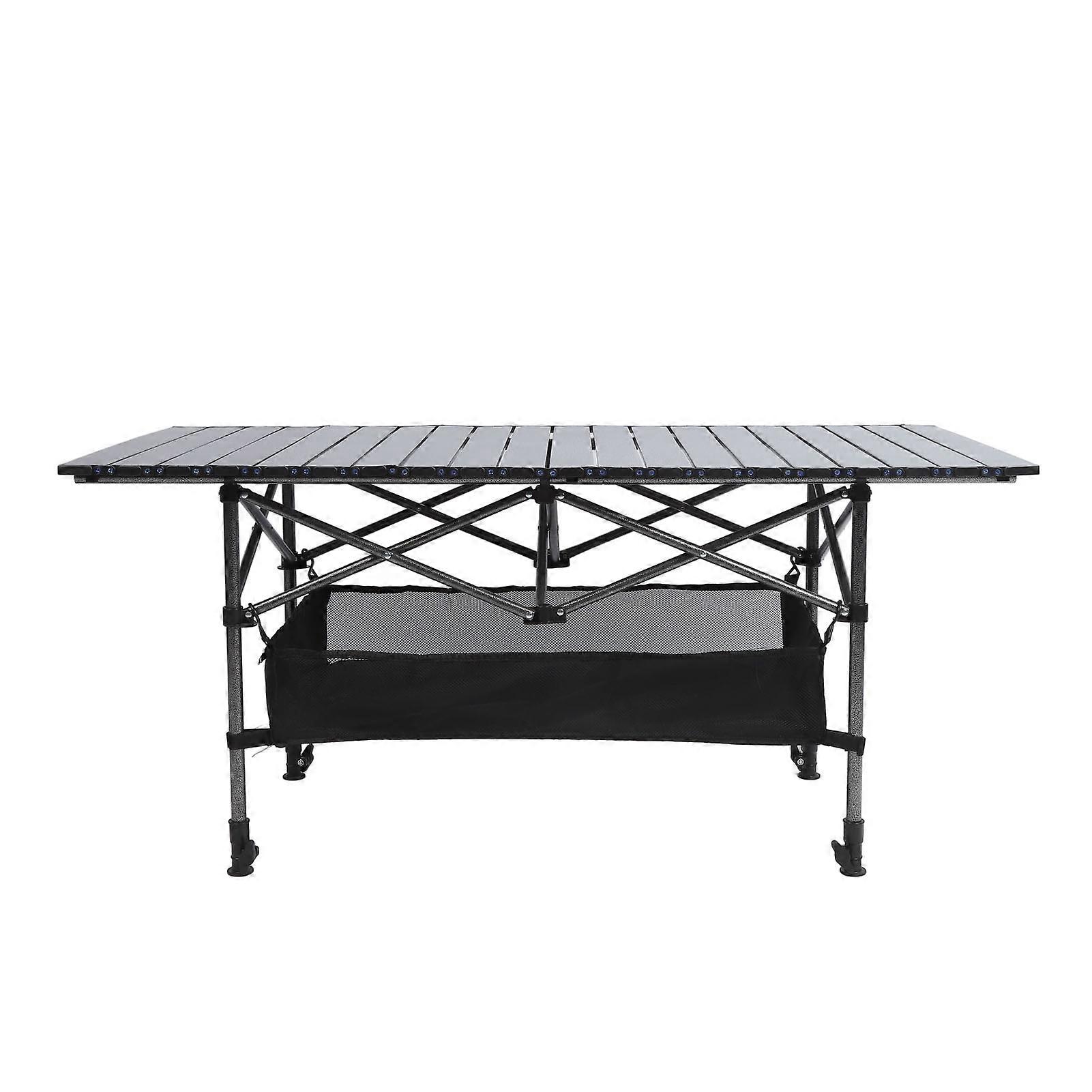 Outdoor Compact Folding Table Carbon Steel Multifunctional Portable Camping Table 