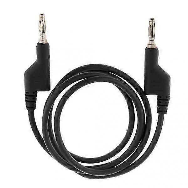 2pcs Dual Copper Stackable 4mm Banana Plug Multimeter Test Cable Lead Cord