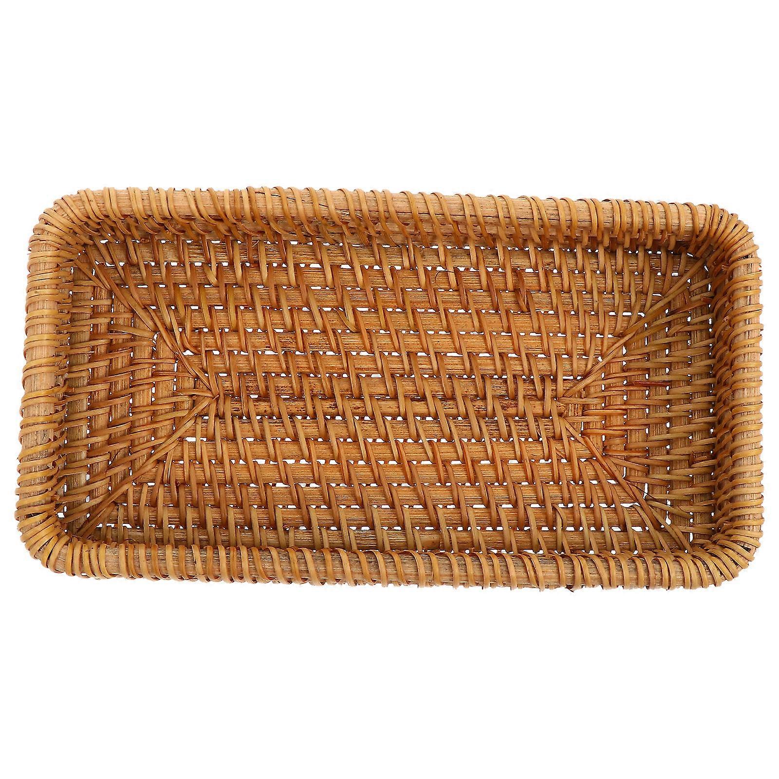 Lightweight Multi Purpose Woven Storage Basket for Indoor Use – Compact, Sturdy Organizer for Snacks, Fruits, and Household Items