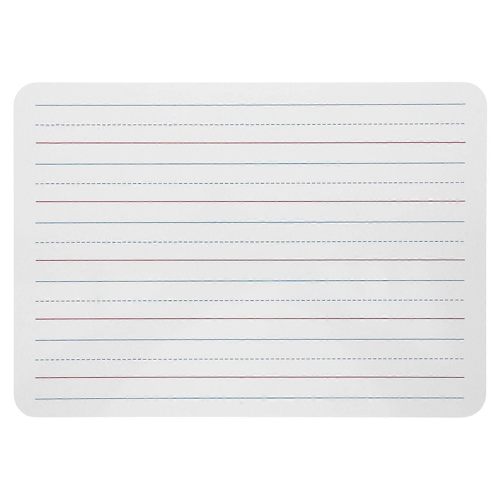 Small Dry Erase Board with Lines for Kids Double-Sided Whiteboard for Learning Handheld Writing Board for Classroom and Office Dry Erase Whiteboard fo