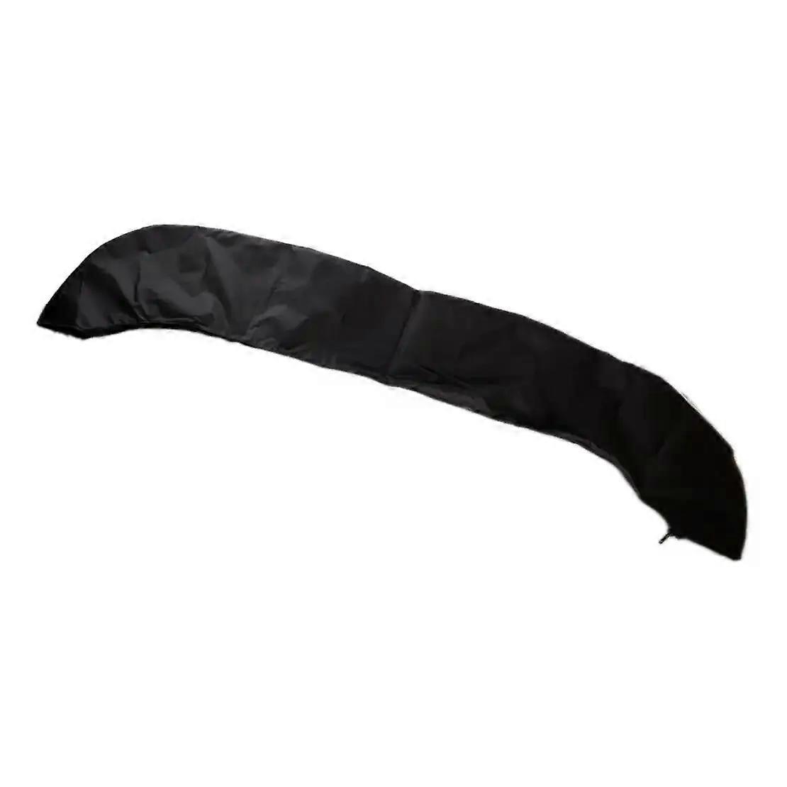 Boat Bimini Top Boot Cover Storage Bag Sock Shade No Frame Black 600D Polyester For 4 Bow 67 -72 W
