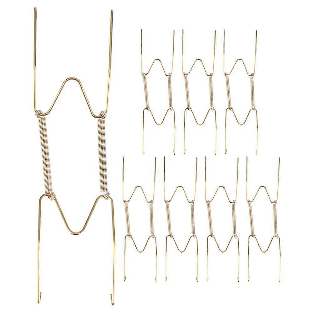Functional wall hooks for plates, balancing discrete design with stability