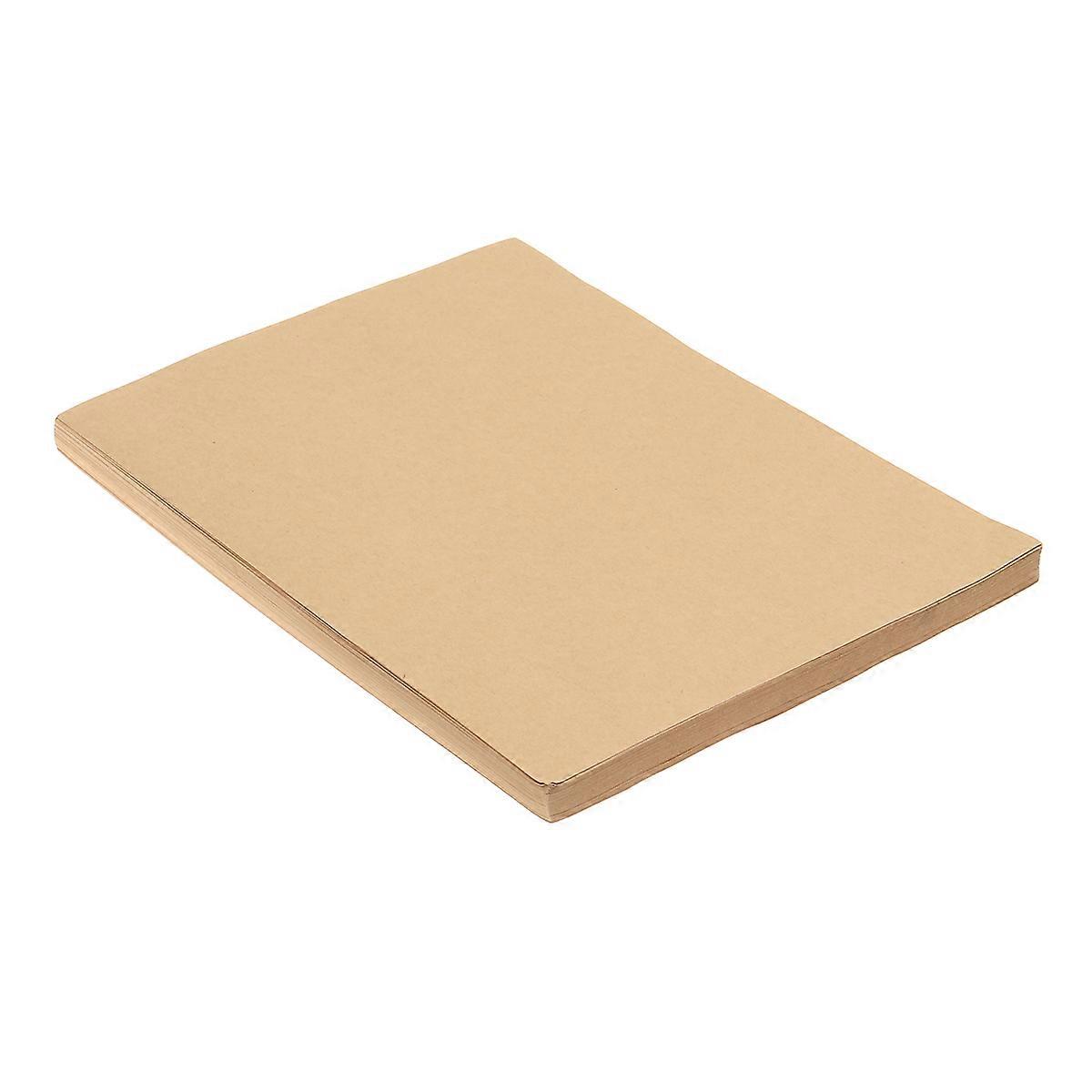 100 Sheets Vintage Kraft Paper for Writing Use Beige Color Smooth Texture 21x15cm
