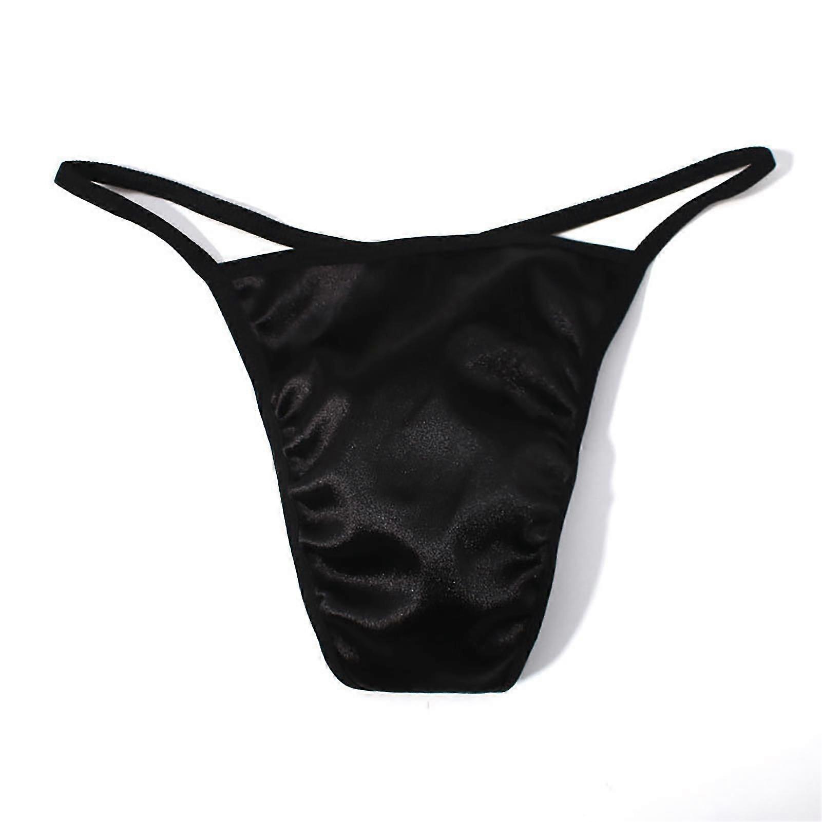 Fianao U Convex Low Rise Solid Color Men Thong U Convex Open Hip G-strings Underwear Inside Wear