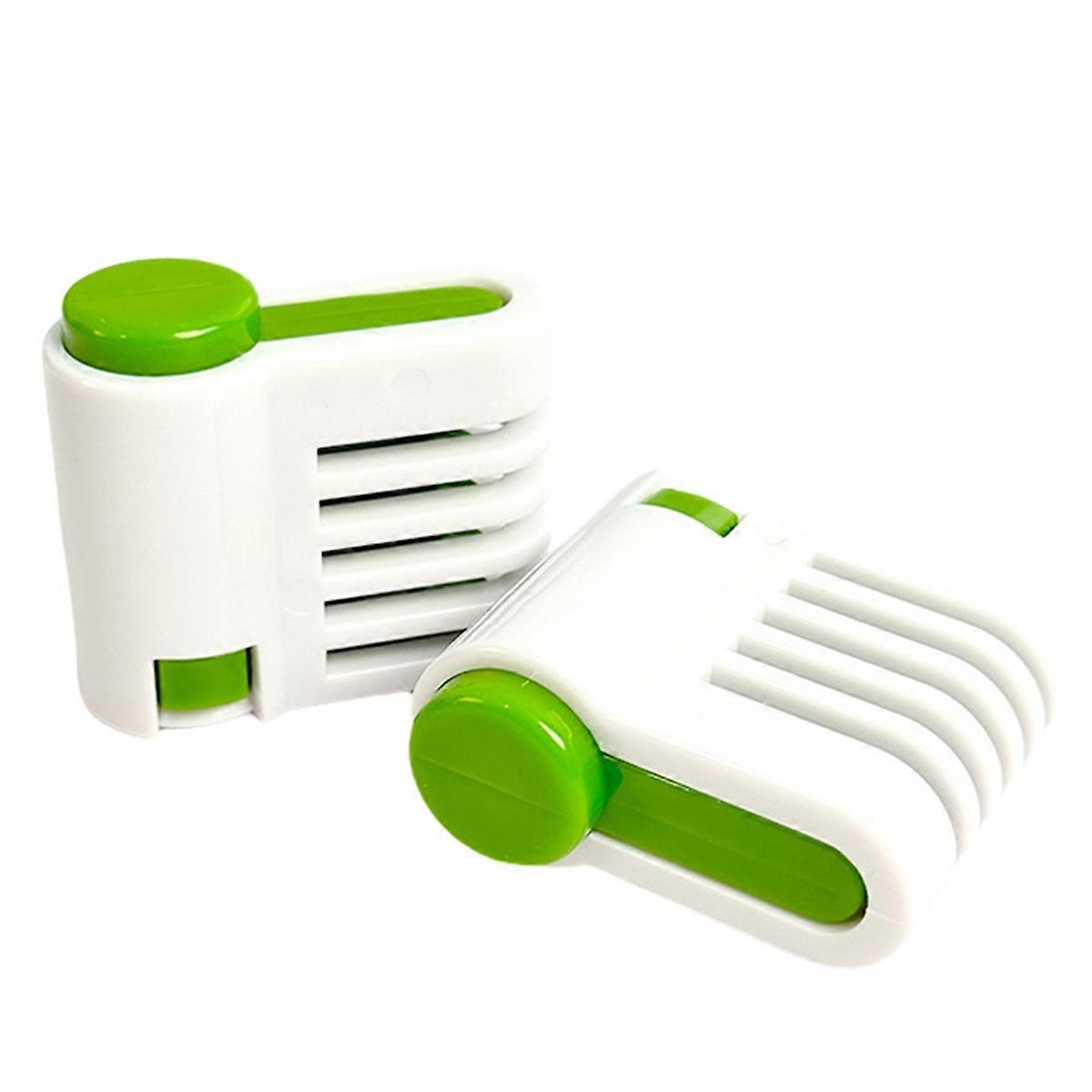 2pcs/Set Cake Slicer Bread Divider Layering Aid Serrated Knife Divider Toast Slice Baking Tool A