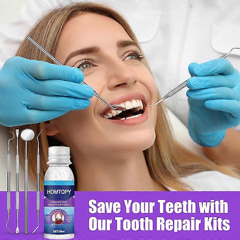 Fixing The Missing And Broken Tooth Replacements With Tool  Temporary Teeth Replacement Kit Tooth Repair Kit