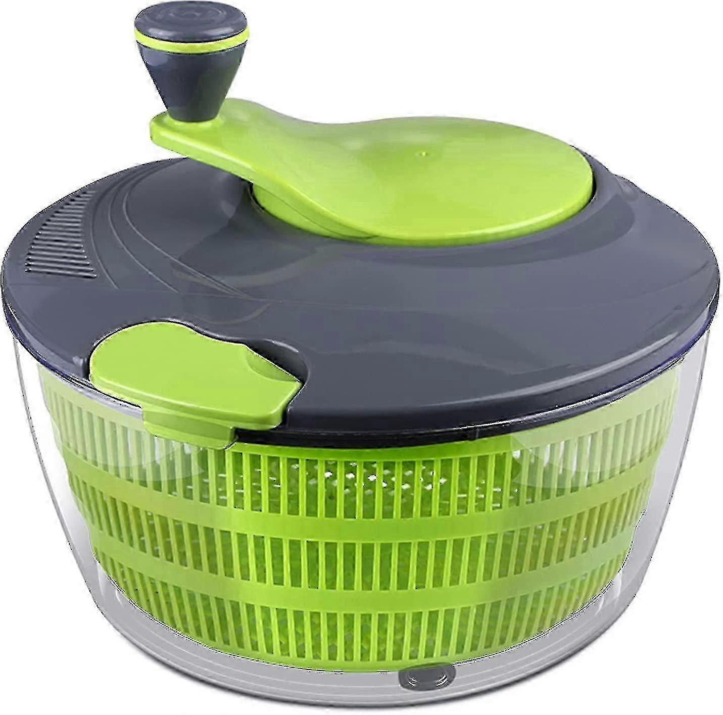 Salad Spinner, Lettuce Spinner Dryer Easy To Clean, Salad Washer Mixer Easy Spinning And Quick Drying, Salad Spinner Leaf Dryer Ideal For Vegetables A