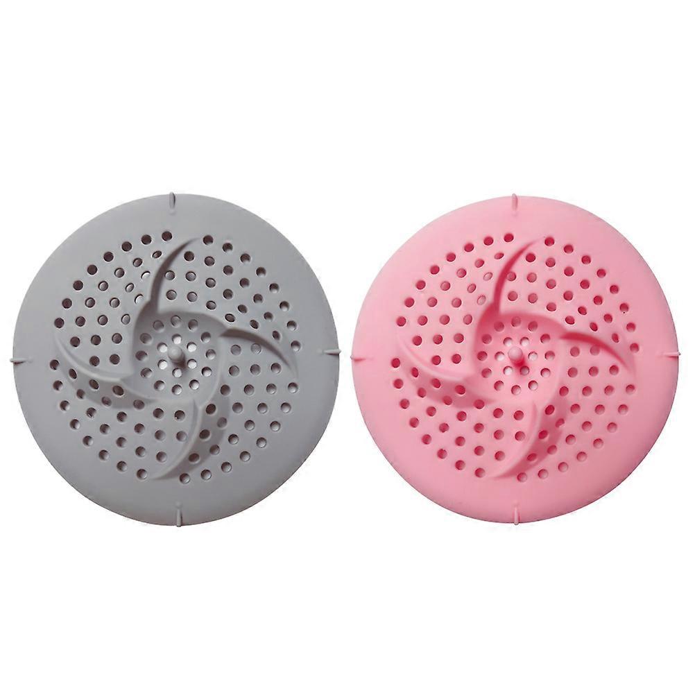 Round Cockroach Blocker Sink Drain Filter For Laundry Drain Homeowners Grey 2Pcs