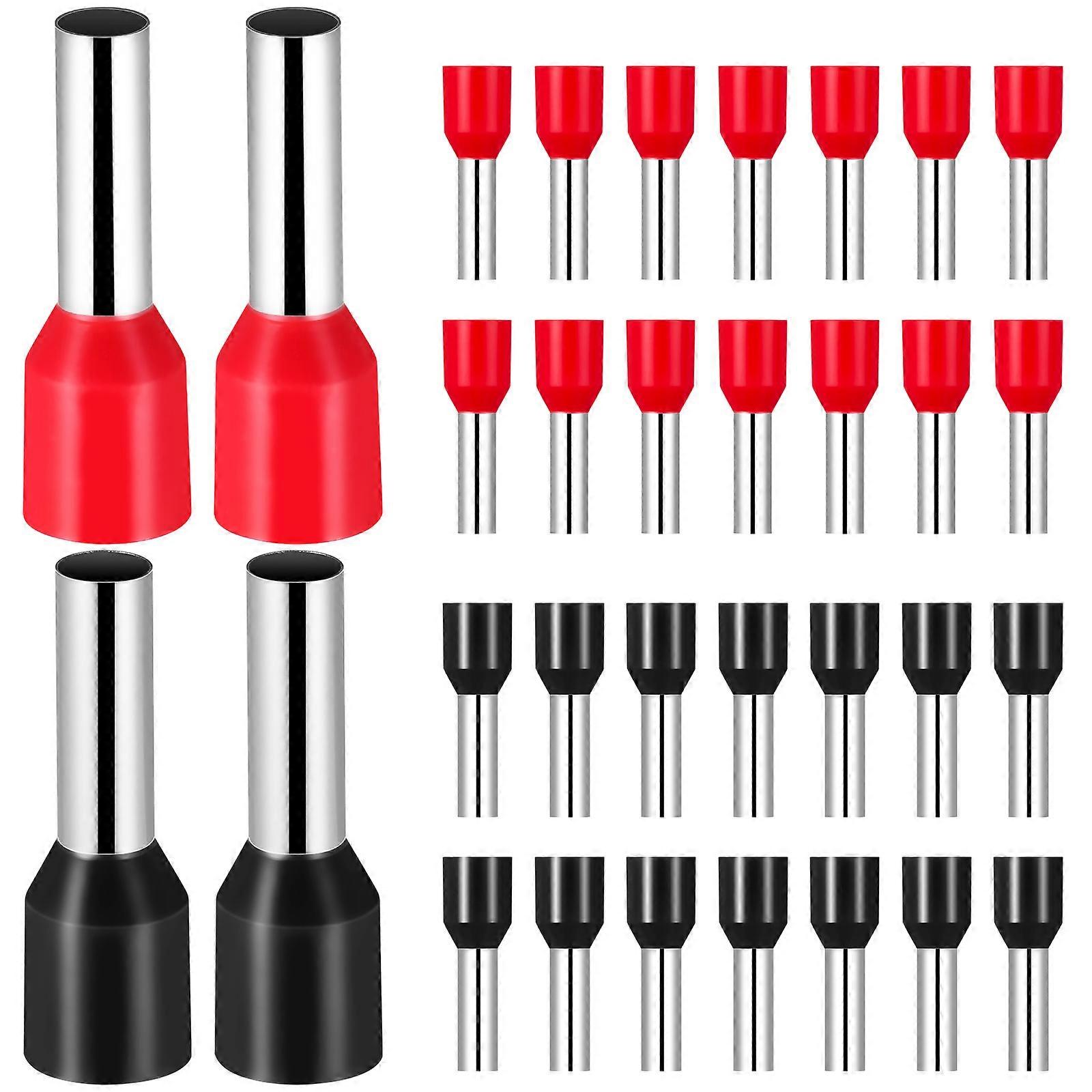 Insulated Crimp Terminals Round Terminal Connectors Prevent Circuit Failures Marine Black 200Pcs