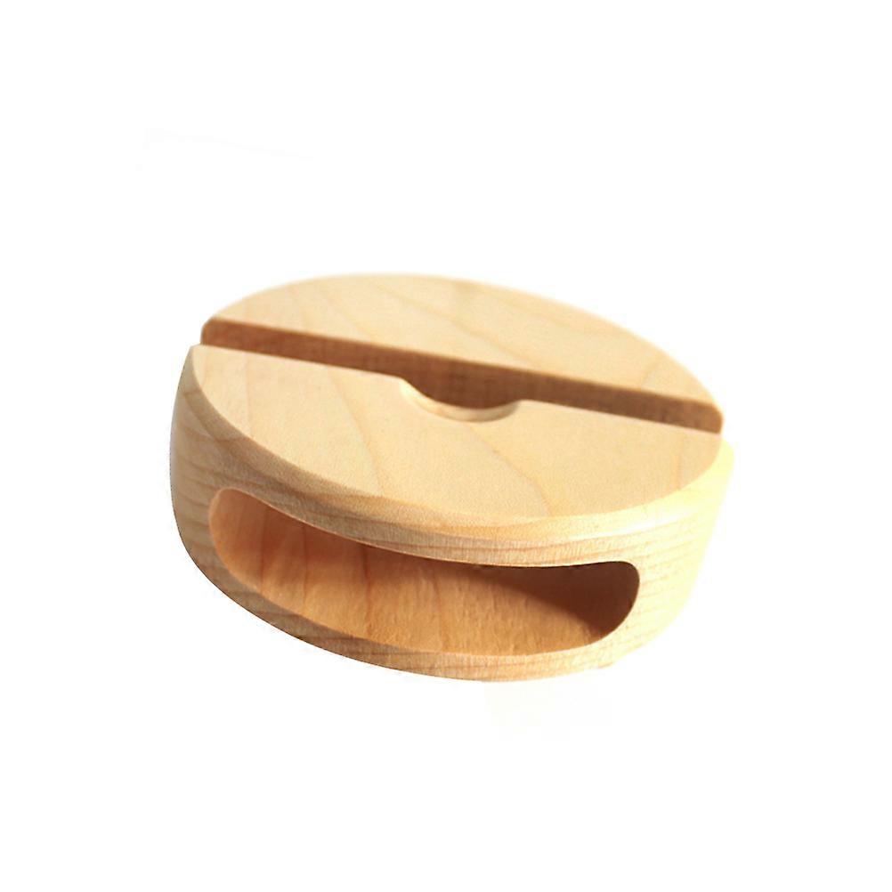Desktop Phone Amplifier Stand Bamboo Creative Mobile Phone Rack Khaki 3.8 3.8 1.2in Amplifier 1Pcs