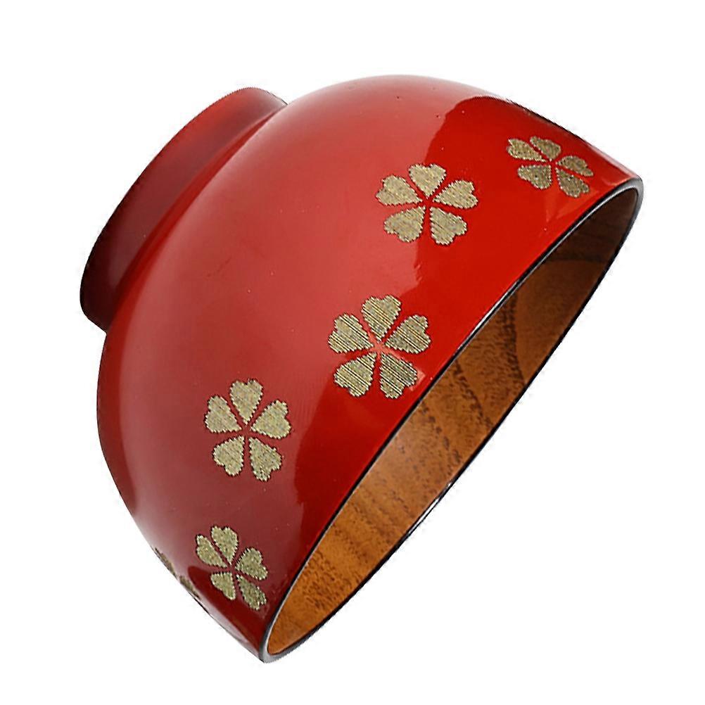 キッチンボウルレストラン用クリエイティブウッドボウルマルチカラー11x11x6.8cmイーティングツール1パック