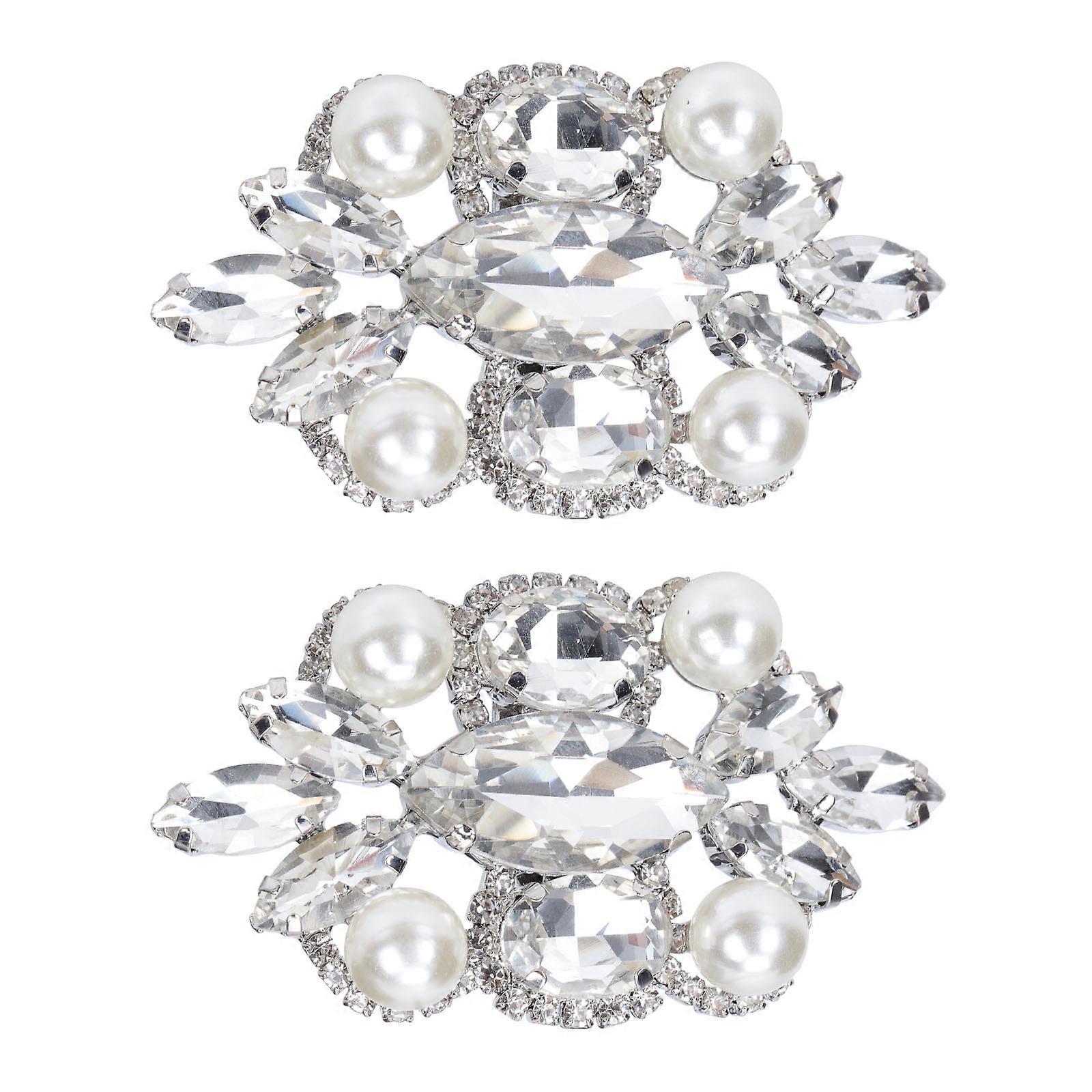 Shoe Embellishments For Ladies Shoes Pair Alloy Material Elegant Style Wedding Shoe Decorations 1Pair