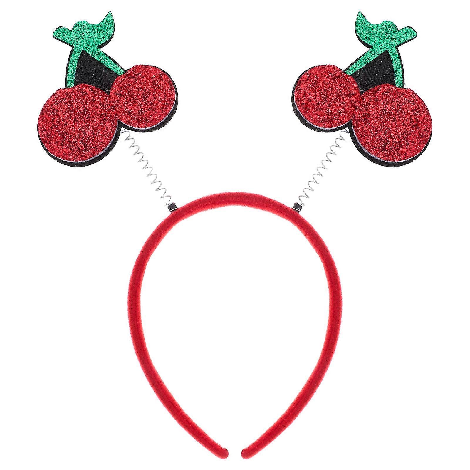 Party Headwear Childrens Holiday Party Style Iron Material Photo Prop Cherry Design 23.00X23.00X1.00Cm 1Pack