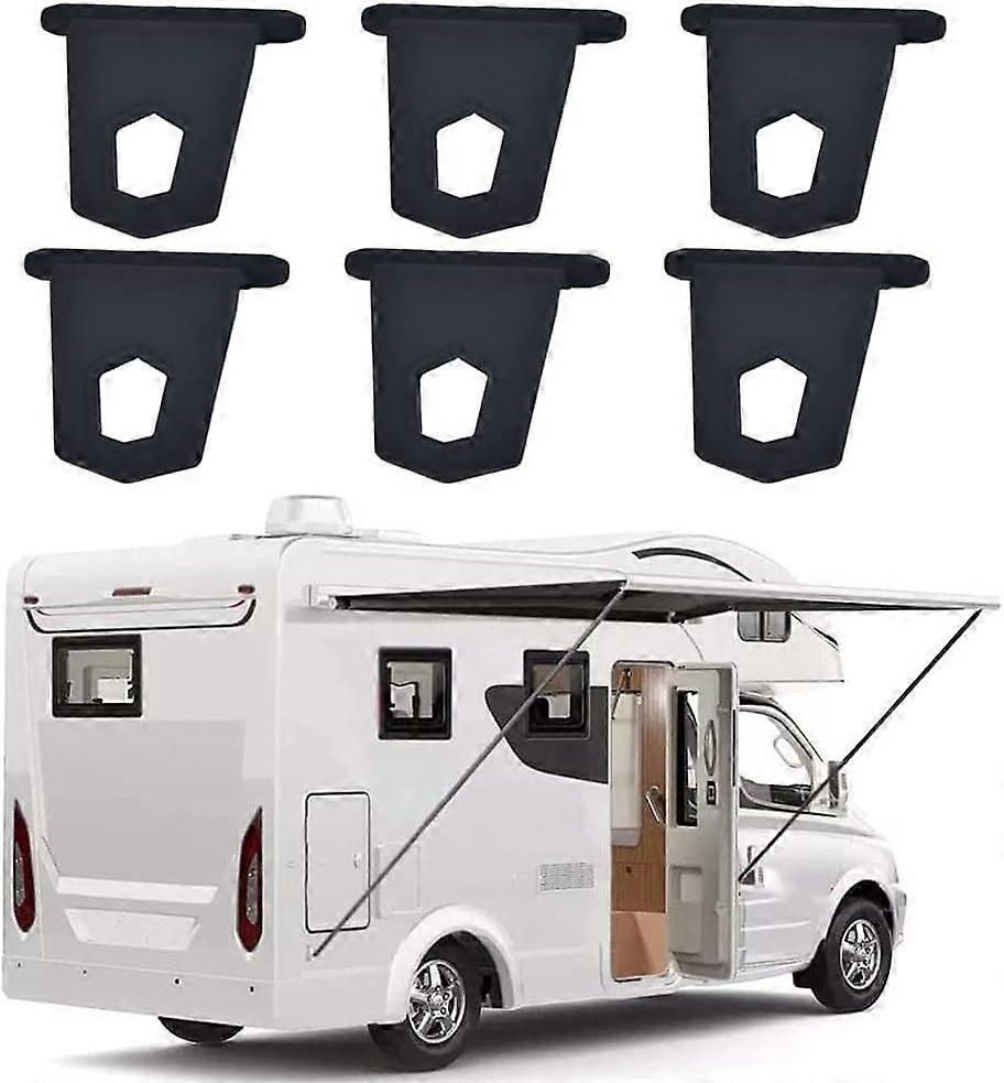 12 Pack RV Awning Hooks, Black, Portable Awning Hooks for RV, Camper, Motorhome