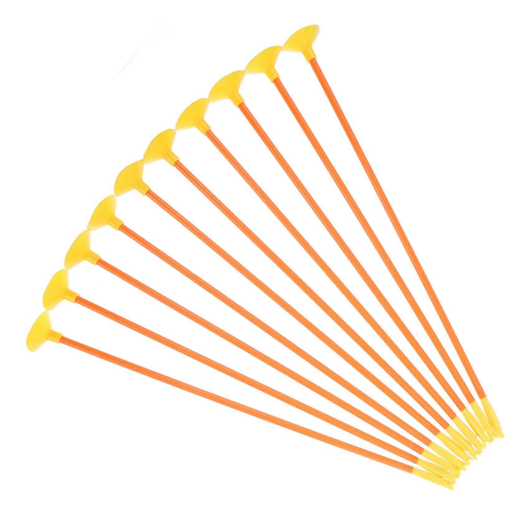 Pack of 10 Cup Arrows for Outdoor Archery Toy with Flights Sturdy Plastic Replacement Arrows for and