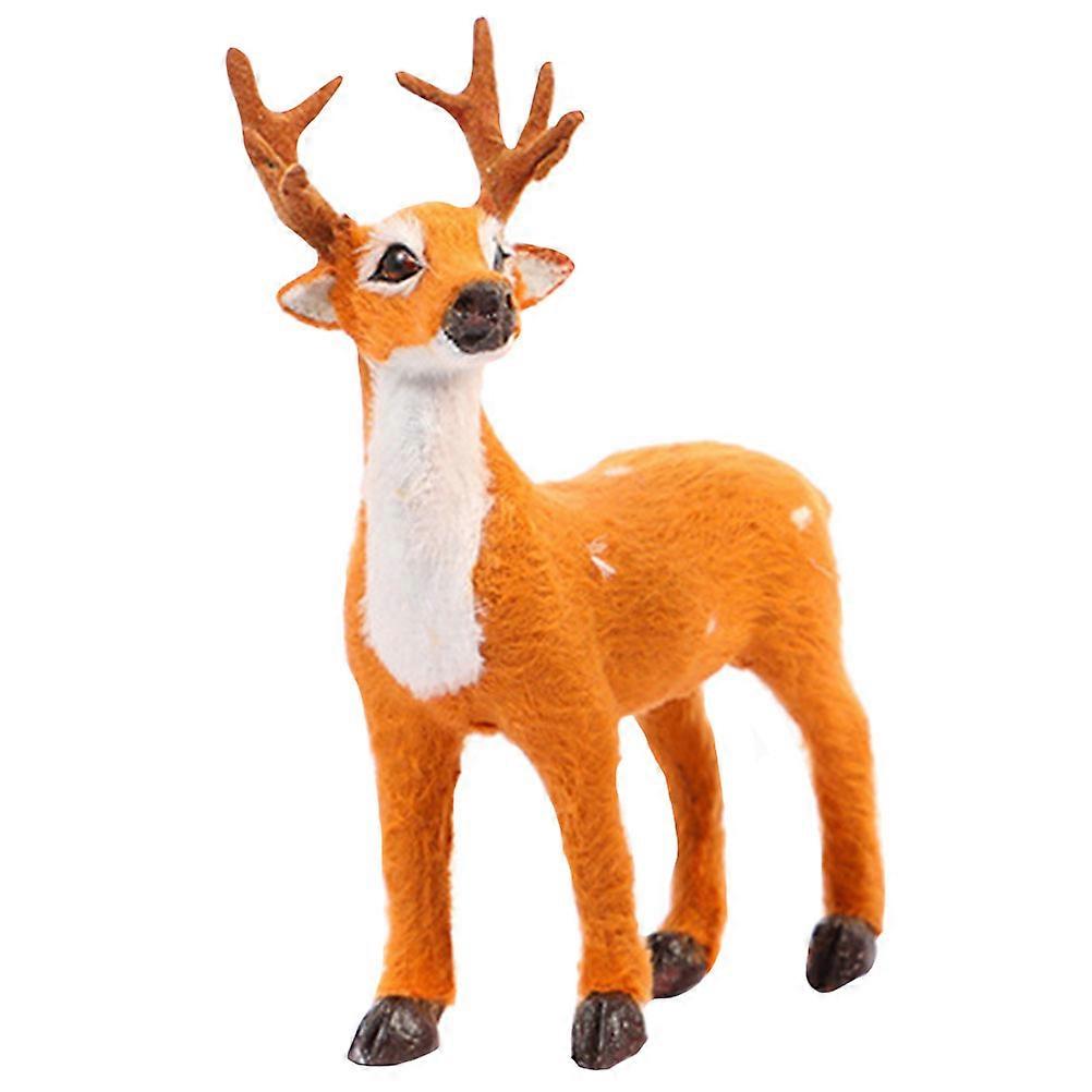 Rustic Reindeer Decor Simulation Deer Model Bedroom Decoration Plush 1Set
