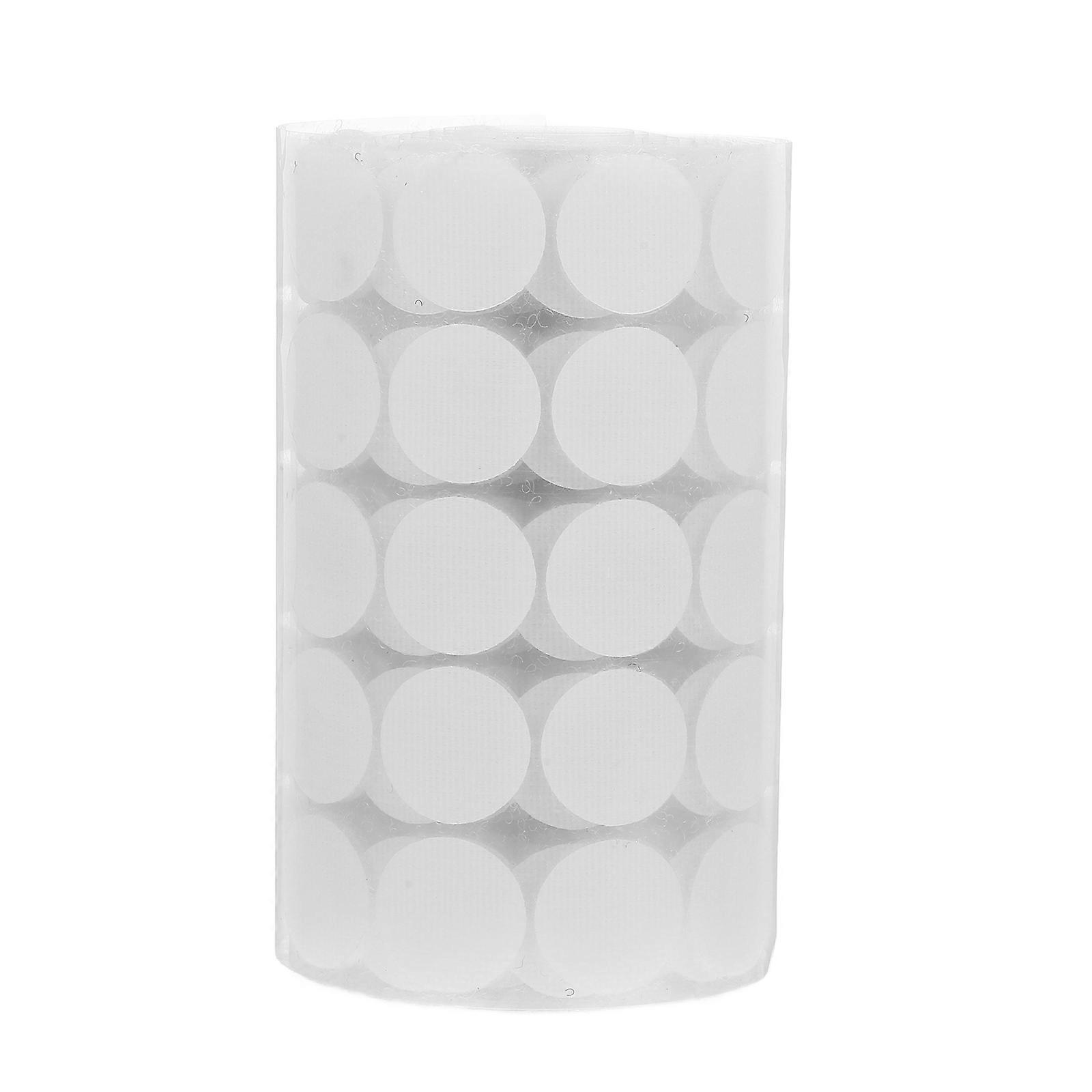 Poster Tape Round Self Adhesive Dot Tapes Diy Accessories for Curtain Cloth Home Office Items 20mm Diameter White 400 Pairs