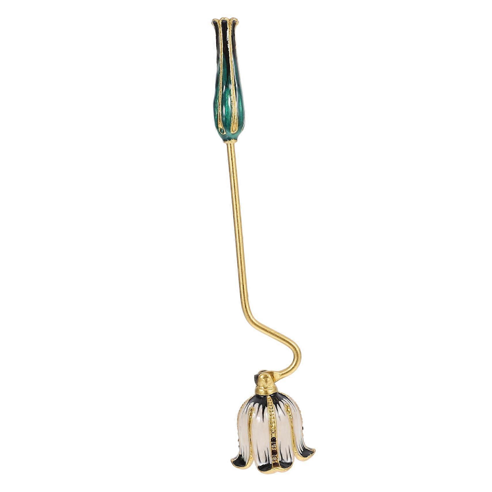 Unique Vintage Metal Candle Extinguisher Tool 14.70x3.70cm Multi-Coloured Decorative Candle Snuffer for Home Use