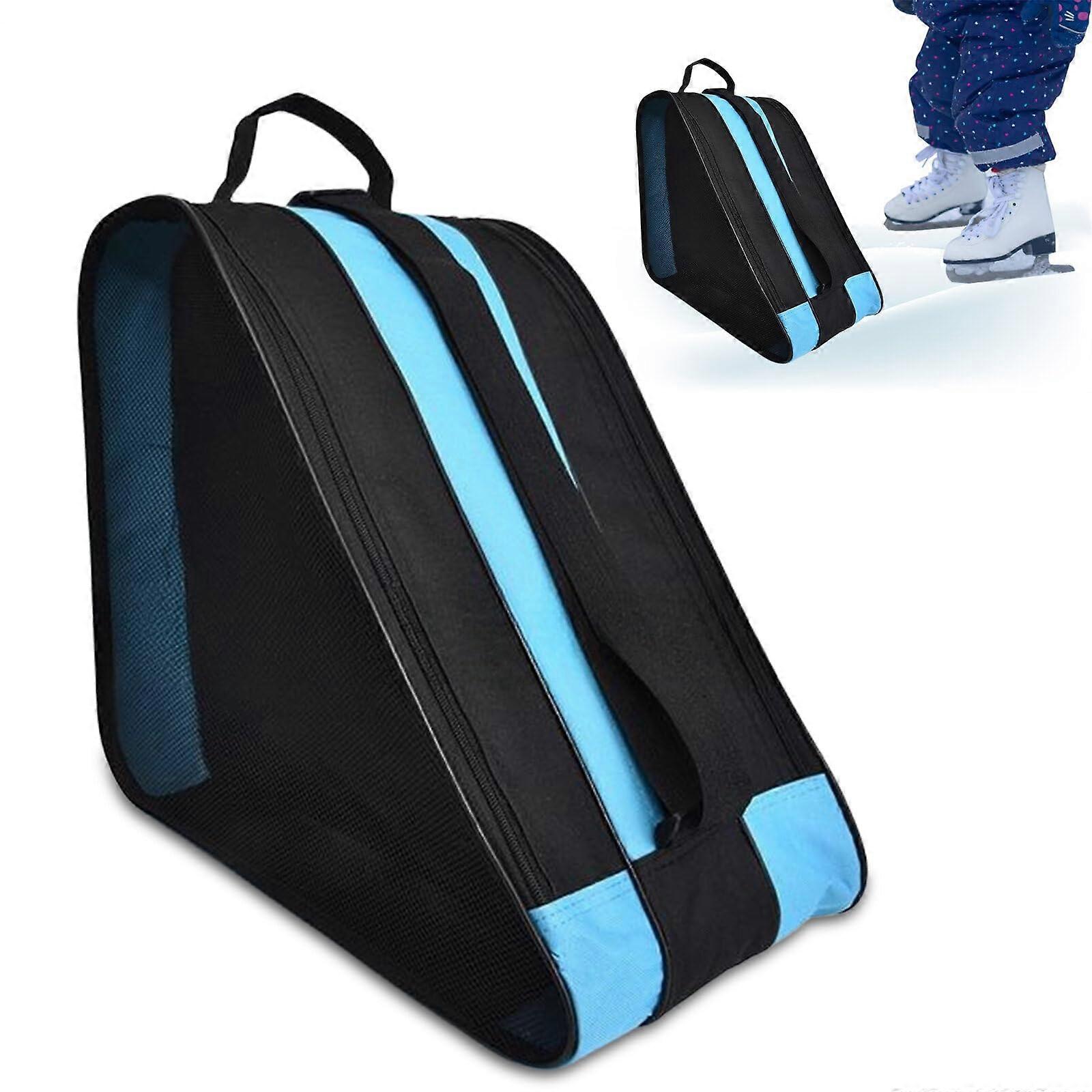 s Roller Skate Bag with Handles and Adjustable Straps (Blue)