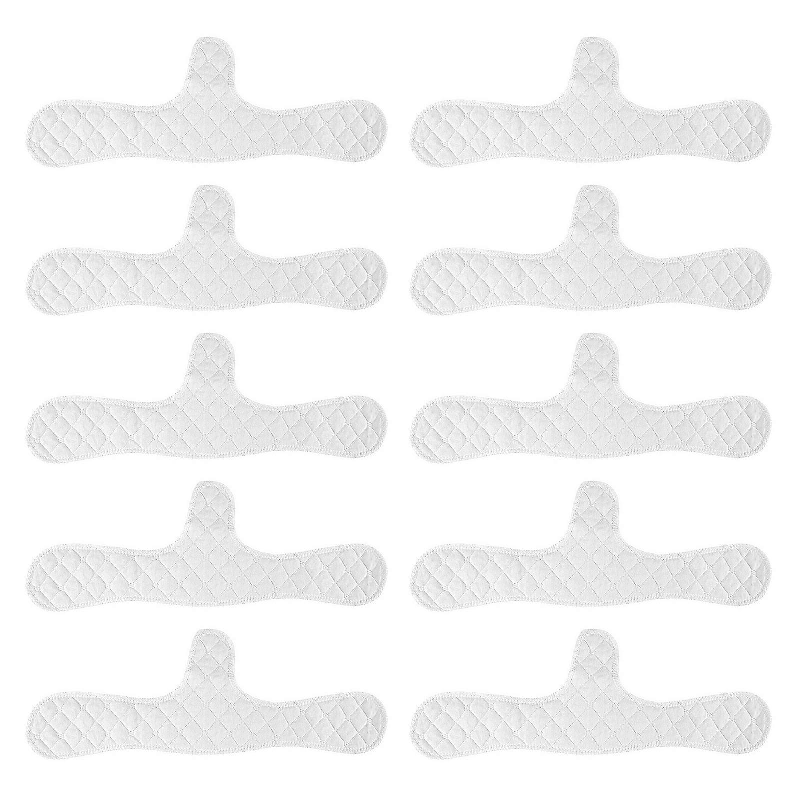 Pack of 10pcs Reusable Underbreast Sweat Guards Odor Control Pads Moisture Wicking Bra Liners for Large Size Postpartum