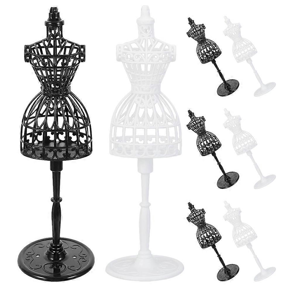 Plastic Display Support Holders for Doll Clothes – Ideal for Dollhouse Decoration and Clothing Showcase Organization