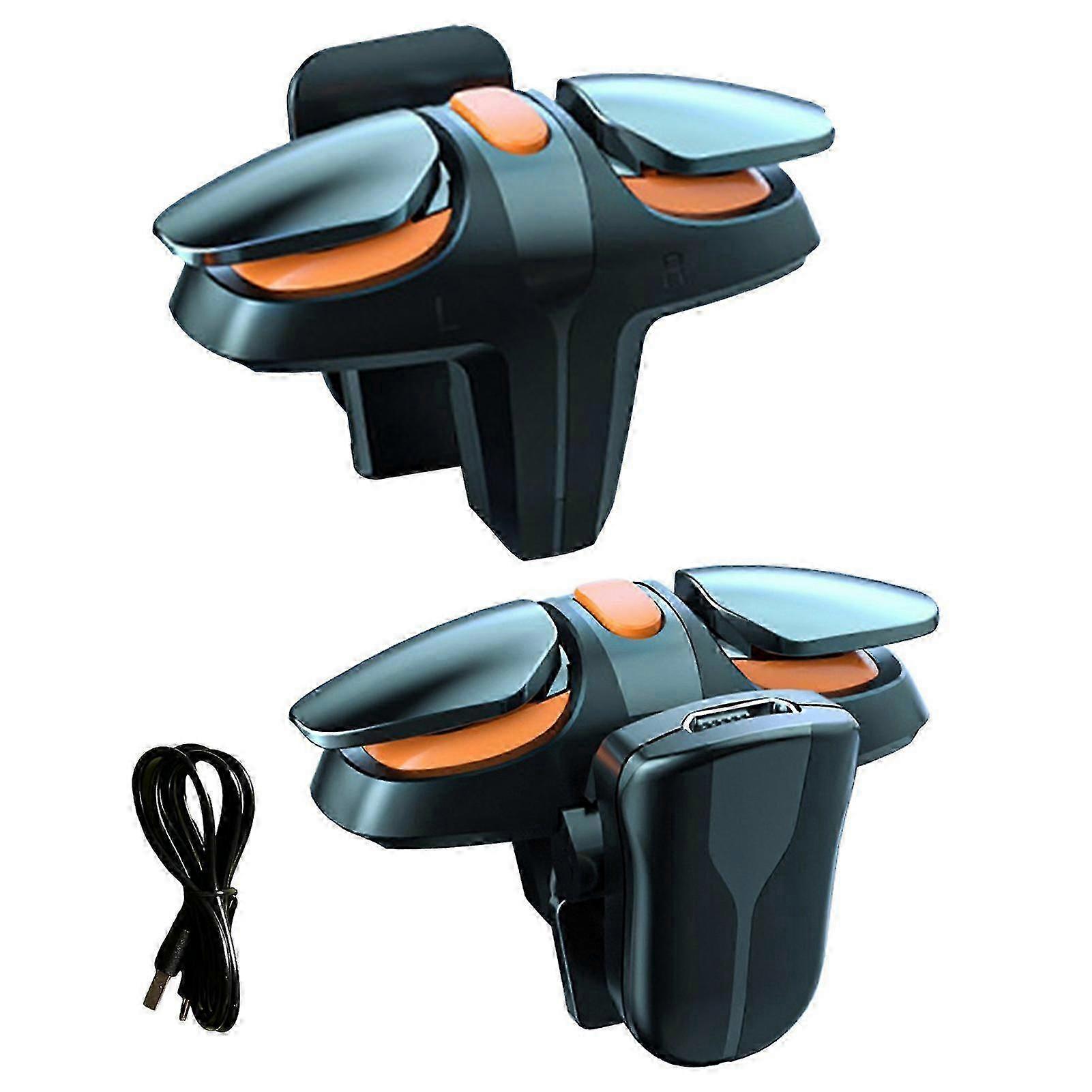 1 Pair Gaming Trigger Mobile Controller with 4 Adjustable Speeds for Phone Shooter Gamepad