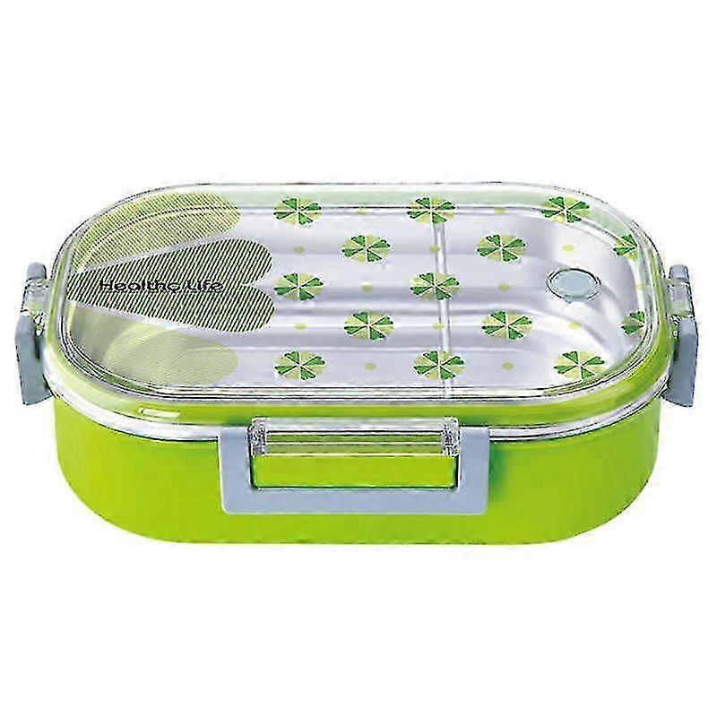 980ml Stainless Steel Leakproof Insulated Bento Box Food Container for Adults and Kids (Random Color)