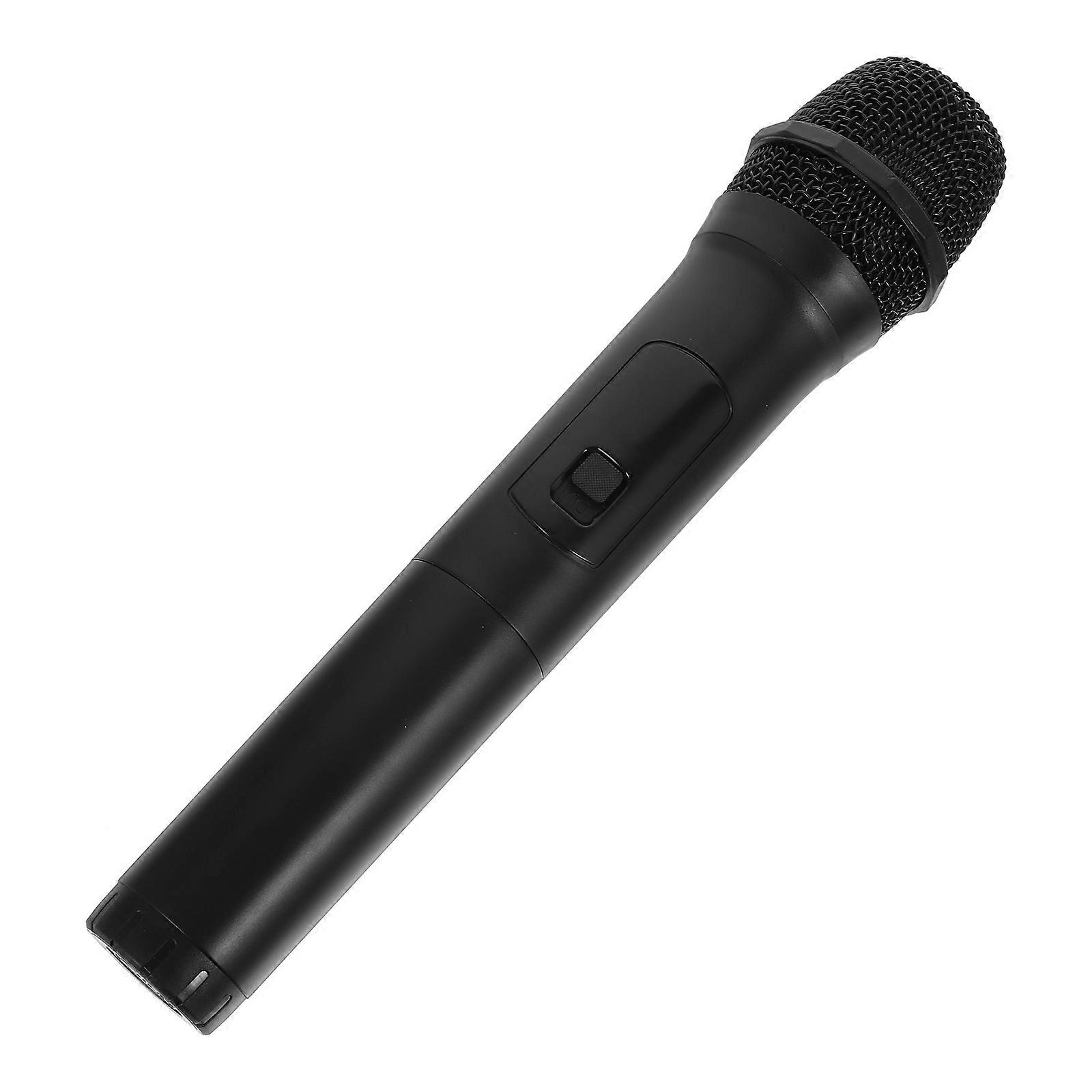 Realistic Prop Microphone Stage Performance Cylindrical Black 24.00X5.00X5.00CM Simulation 1Set