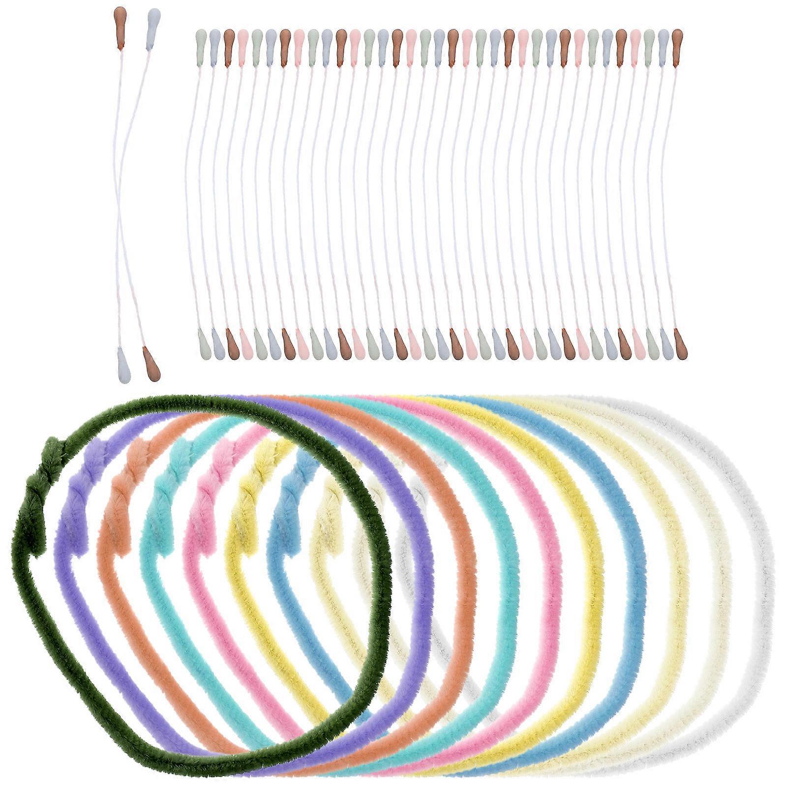 Pipe Cleaners Chenille Stems Bendable Twistable Curlable Wrappable DIY Projects 10Pcs