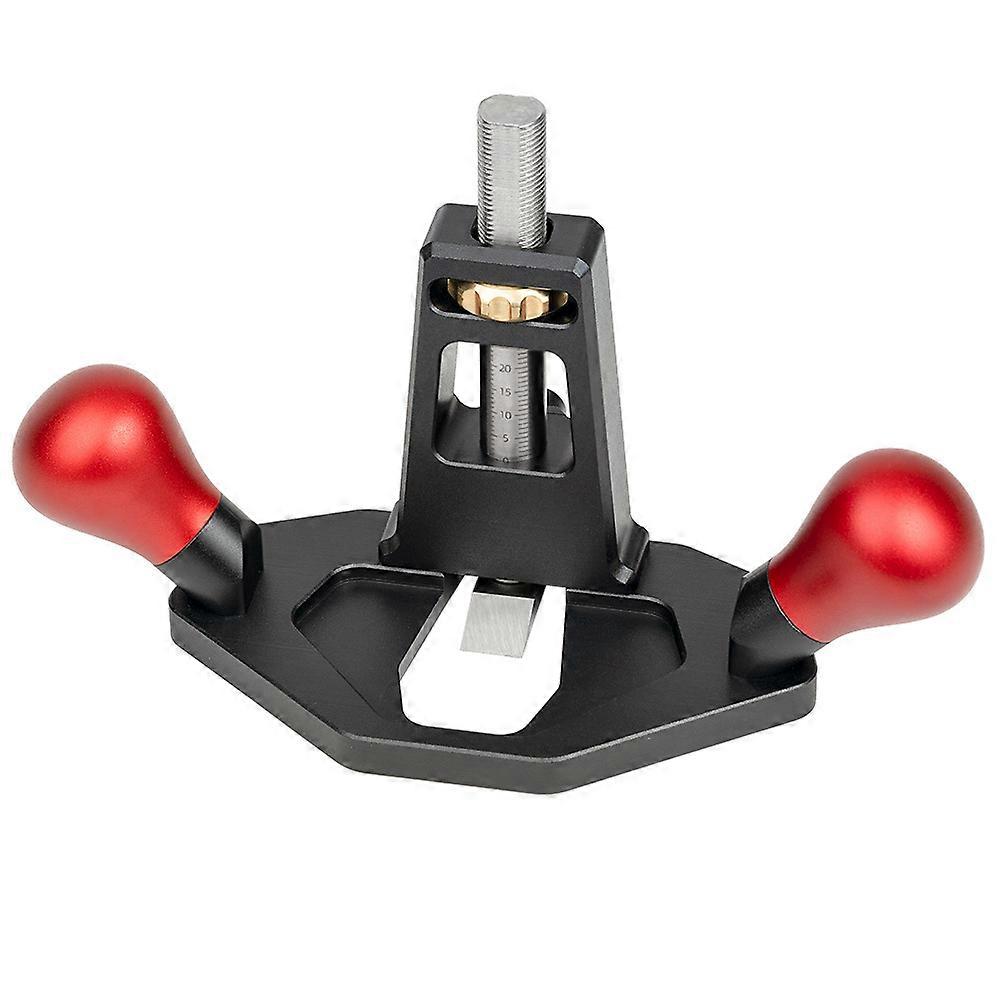 Woodworking Bottom Cleaning Planer with Anodized Processing and Brass Nut Depth Adjustment Function