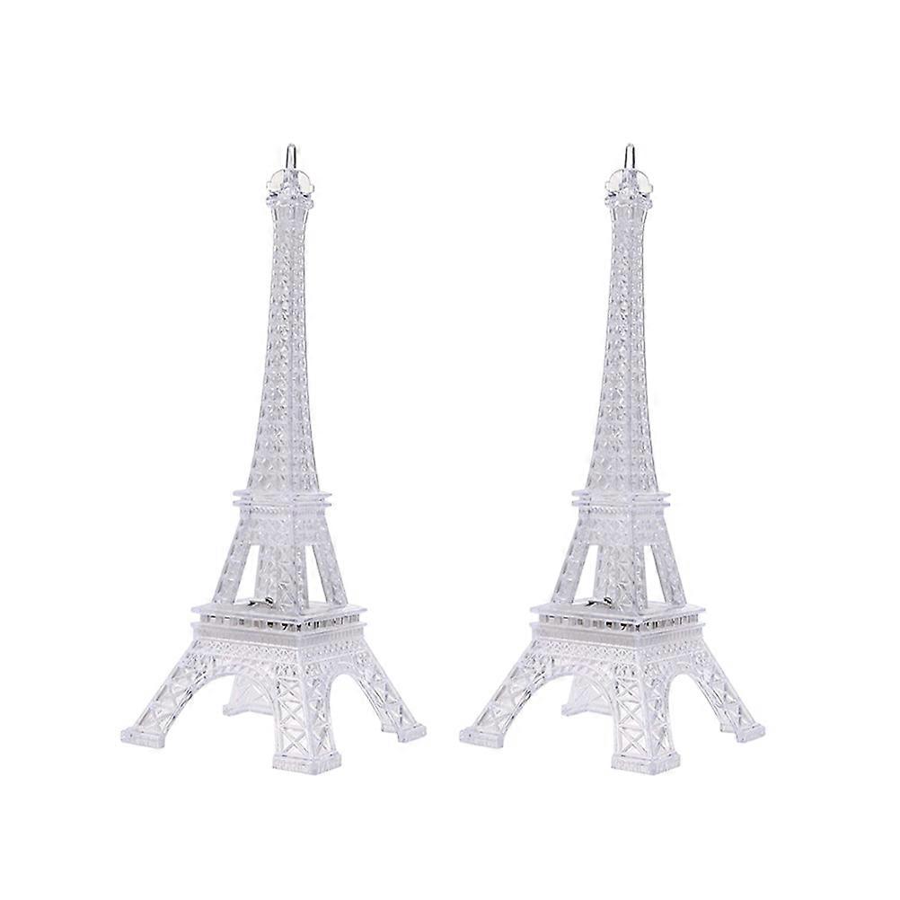 Eiffel Tower Table Lamp Led Night Light For Home Party Cafe Wedding 6x6x13cm Plastic