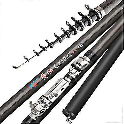 Carbon Fiber Fishing Rod Ultralight Telescopic Surf Spinning Carp Rod 6.3m Ocean Pole