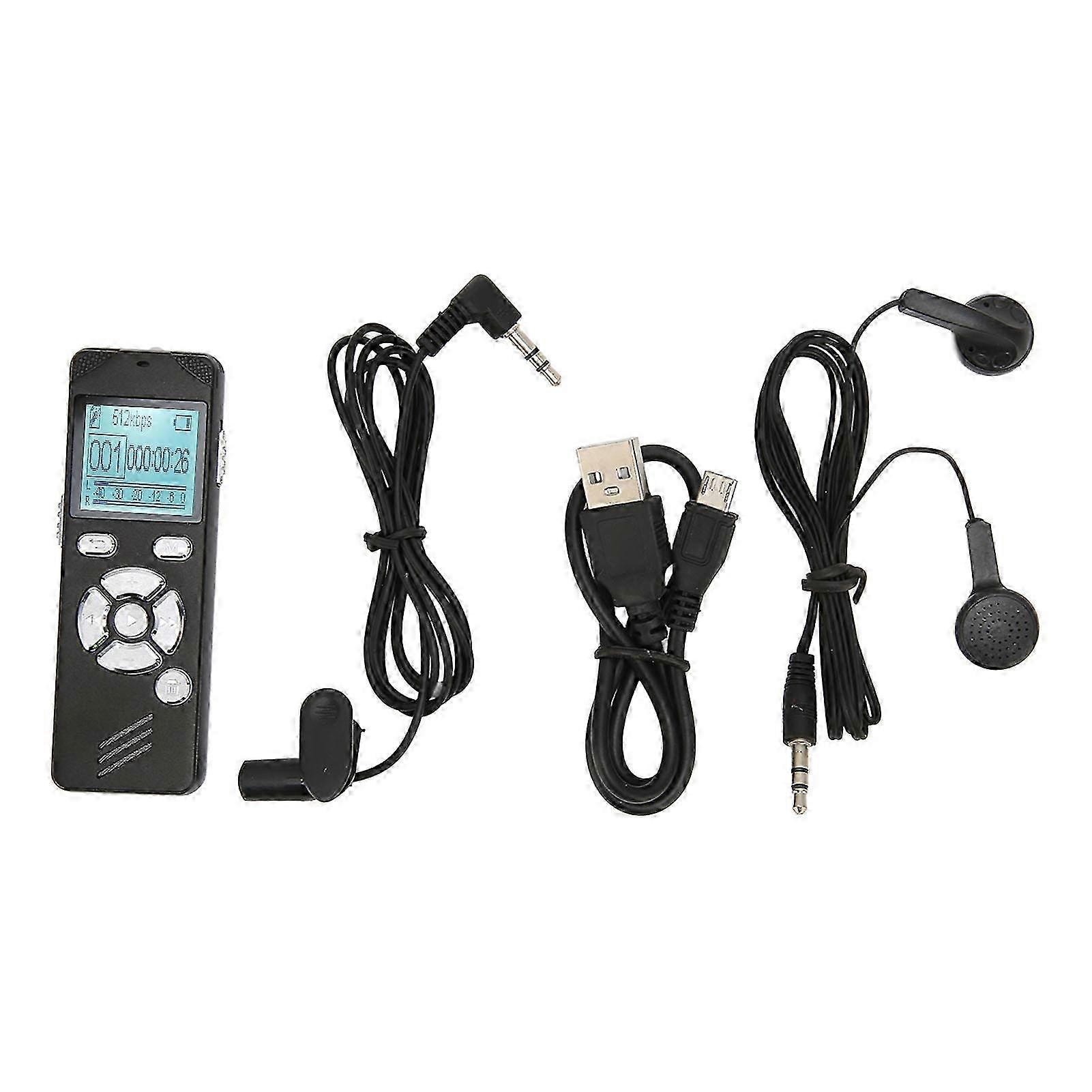 Portable 8GB Digital Voice Recorder and MP3 Player for Lecture, Meeting, and Interview