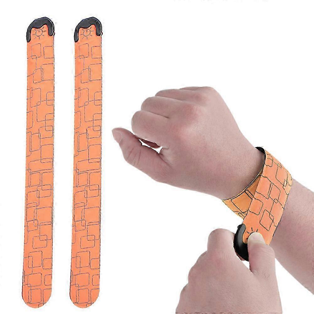 USB Rechargeable Reflective LED Armbands for High Visibility Running, Biking, and Pet Walking (2 Pack)