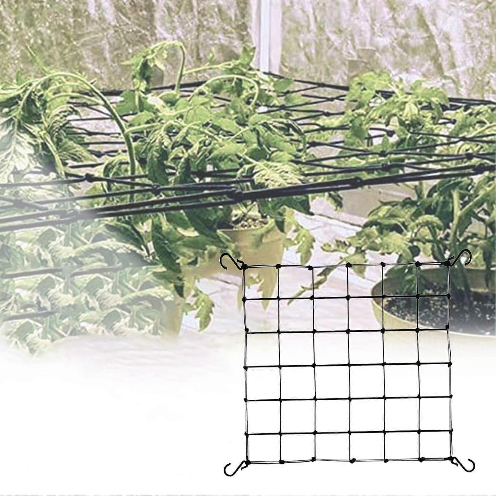 Plants Trellis Net - Elastic Support Grid for Greenhouse Tent - 40x40cm Scrog Net for Cucumber Gardening Accessories