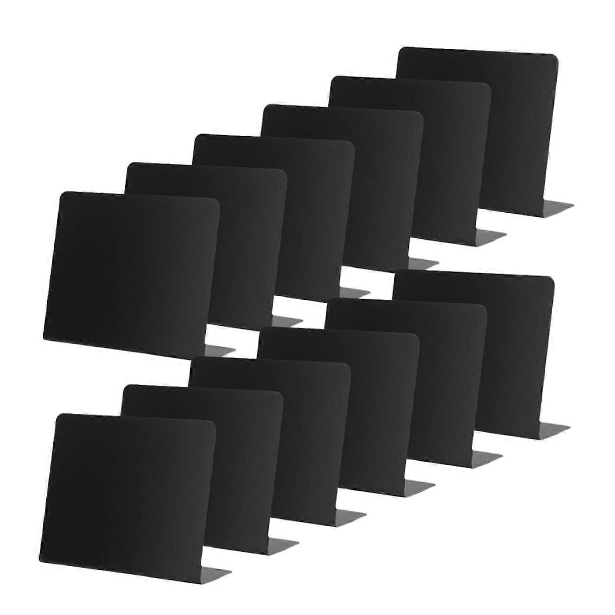 12 Pieces Mini Chalkboards for Tags, Table Cards, and Decoration – Reusable