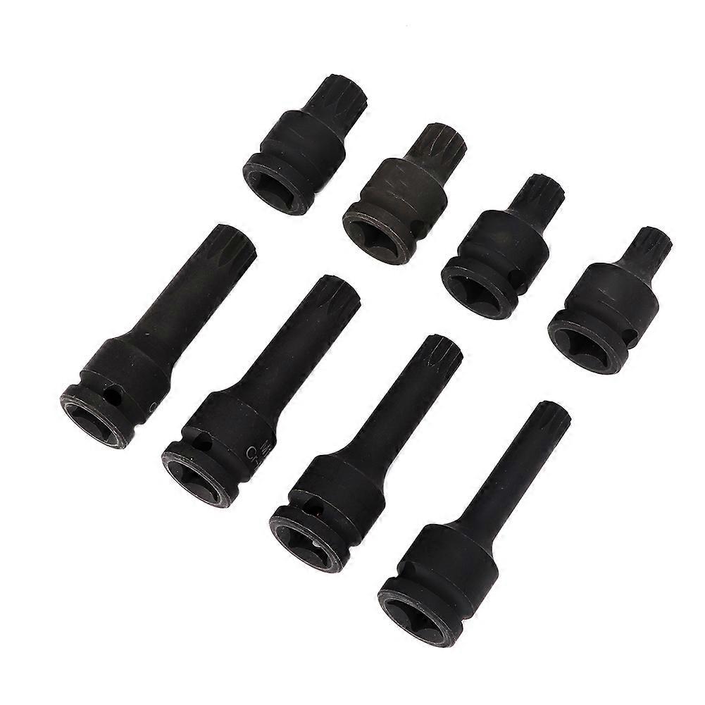 10Pcs Hex Bit Socket Set Wrench Tools Manual Car Repair Tool 1/2in