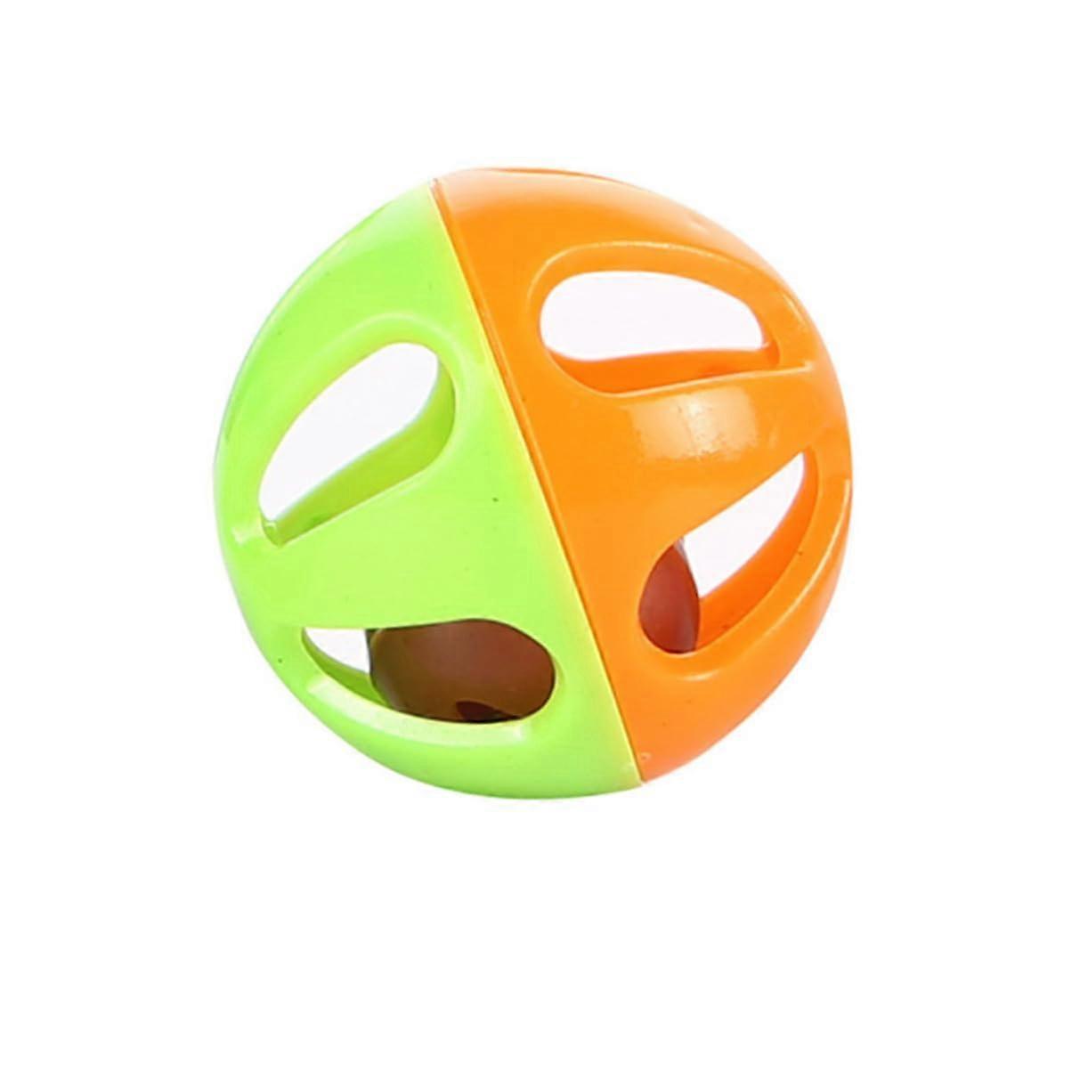 50 Cat Toy Balls with Hollow Bells for Stimulating Play Behavior in Cats and Small Pets - Assorted Colors