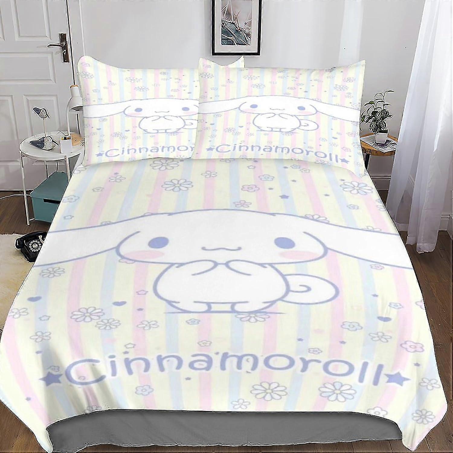 Cute Dog Print 3D Bedding Duvet Cover Set with Zipper Closure for Kids and Teens, Soft Microfiber, 3 Pieces
