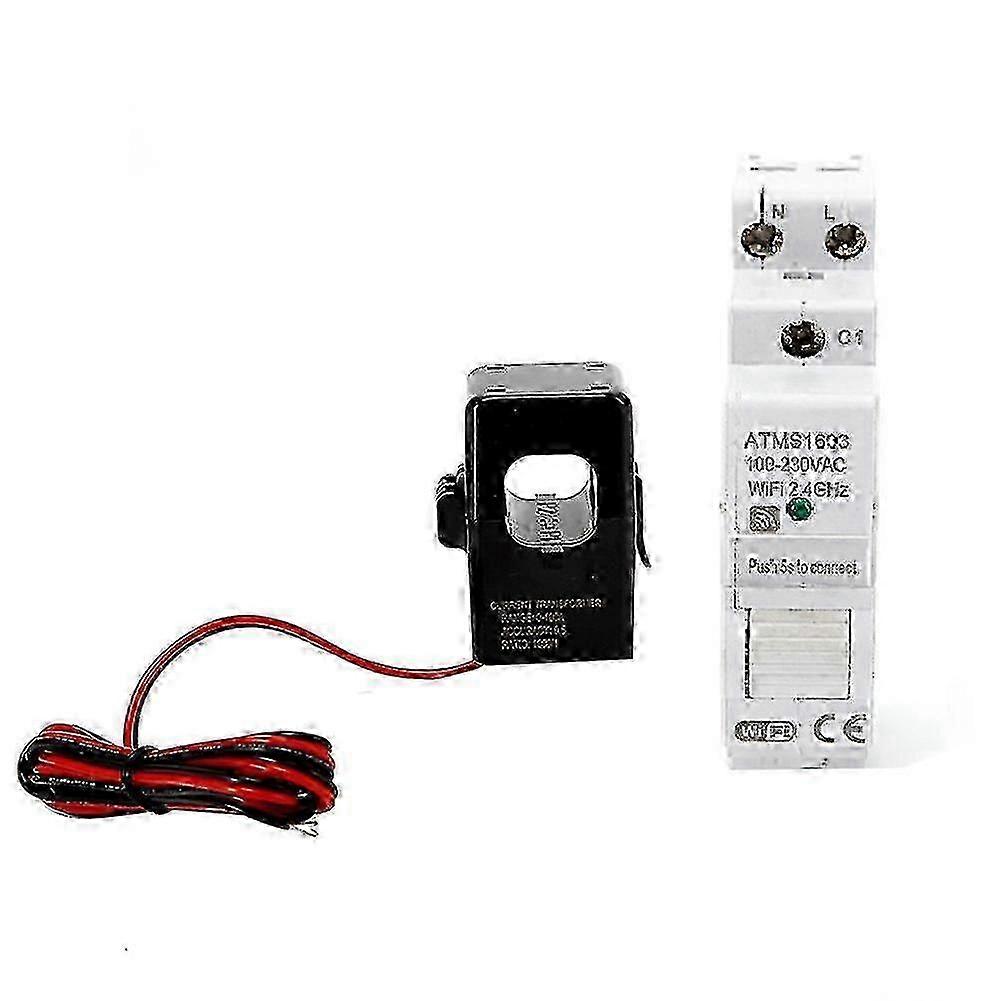 Tuya Single Phase WiFi Smart Energy Meter 100-230V Din Rail Accurate Voltage Measurement